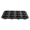 Cupcake bakvorm - zwart - 12 cups