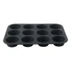 Cupcakevorm siliconen - grijs - 33x25x3 cm