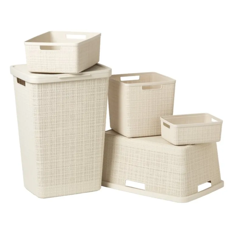 Curver jute opbergmand M - 12 liter - beige