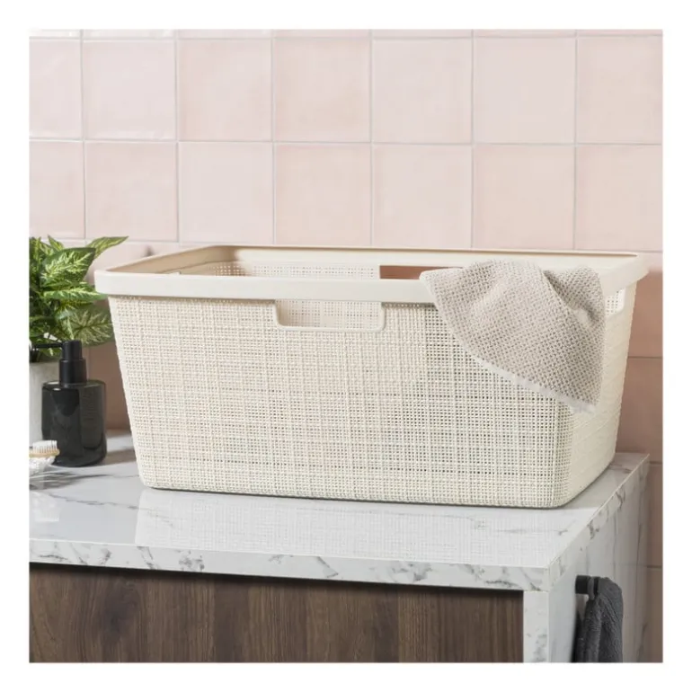 Curver jute wasmand - 46 liter - beige
