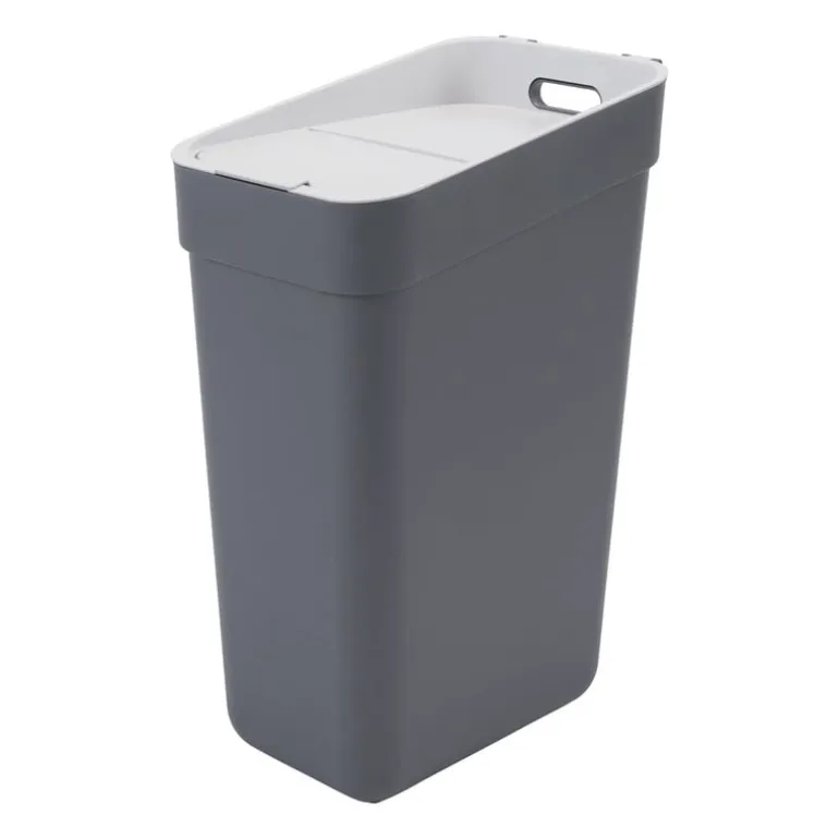 Curver prullenbak ready to collect - donkergrijs/lichtgrijs - 30 liter