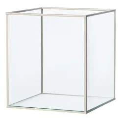 Deco box groot - beige - 20x16x16 cm