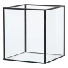 Deco box klein - zwart - 18x16x16 cm