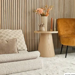 Decoratie vaas keramiek koraal - beige - 12.5x9x17 cm