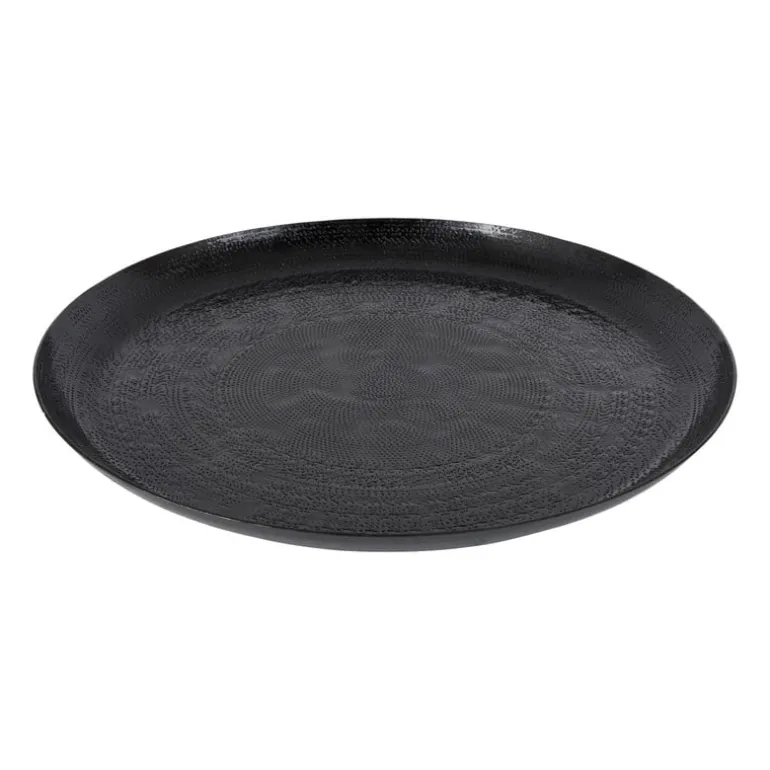 Decoratieplateau - zwart - Ø34 cm