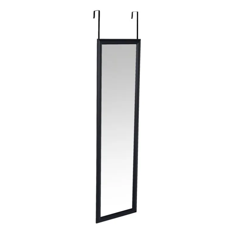 Deurspiegel - zwart - 34x124 cm