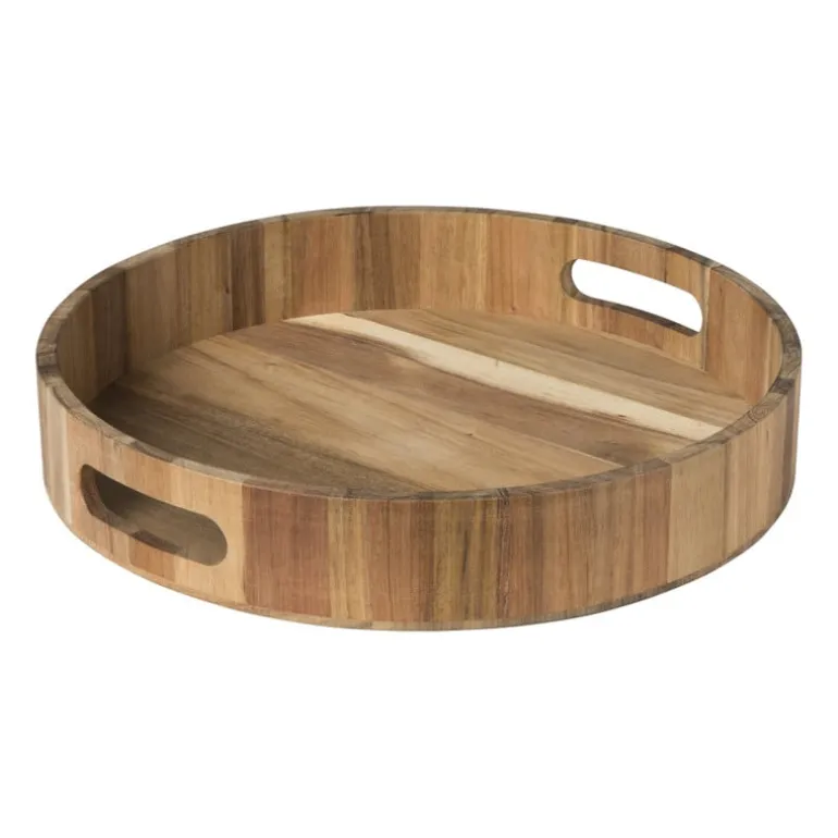 Dienblad acacia - naturel - ø30 cm