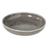 Diep bord fuji - bruin - ø22x4 cm