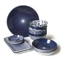 Dinerbord blue print - botanic - ⌀26 cm
