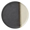 Dinerbord cortado - beige/zwart - ø26.5x2 cm