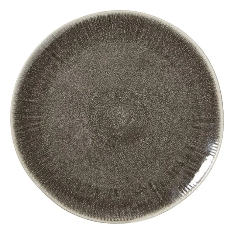 Dinerbord fuji - bruin - ø27.5x2.4 cm