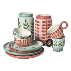 Dinerbord jolie - groen -ø25.5x2.3 cm