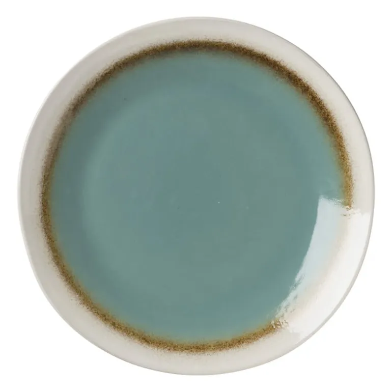 Dinerbord Roots - turquoise - ø27.5x3 cm