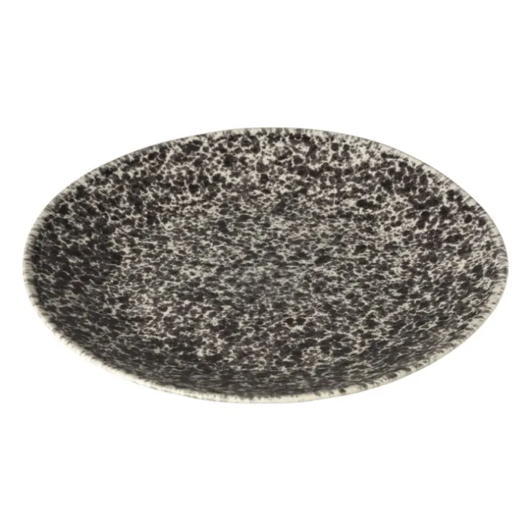 Dinerbord Roots - zwart/wit - ø27.5x3 cm