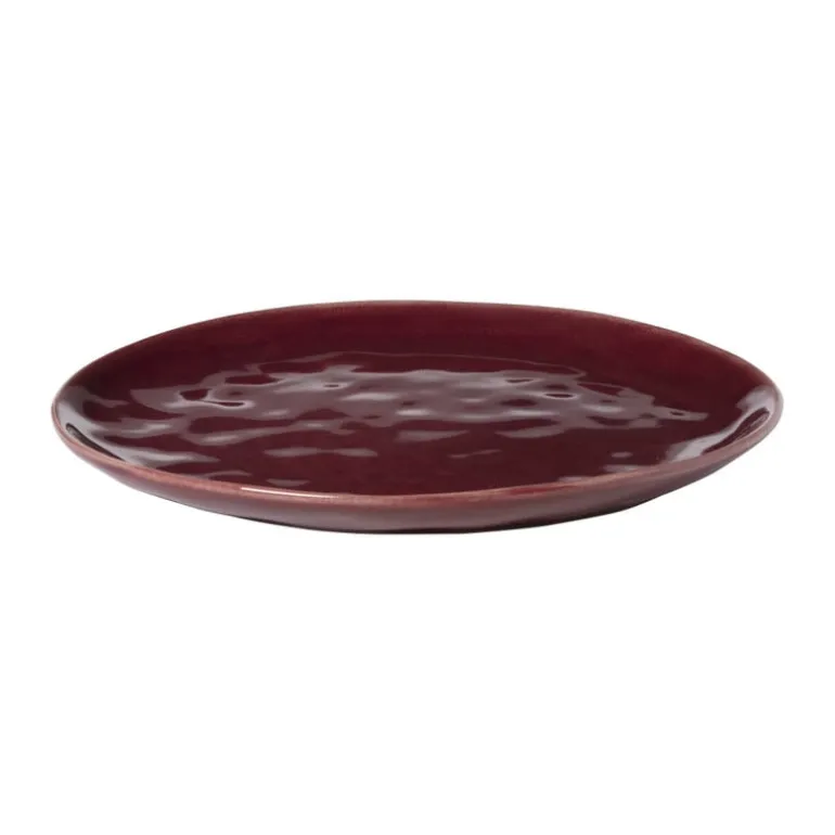 Dinerbord Toscane - bordeauxrood - ø28 cm