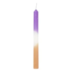 Dinerkaars dipdye - beige/paars - ø2.15x25 cm