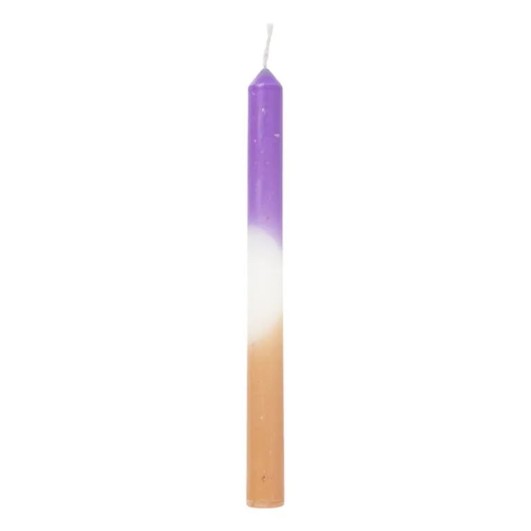 Dinerkaars dipdye - beige/paars - ø2.15x25 cm