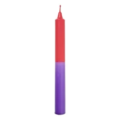 Dinerkaars dip-dye - rood/paars - ø1.85x20 cm