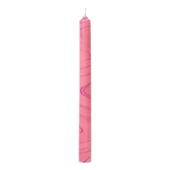 Dinerkaars marble - paars/roze - ø2.15x25 cm