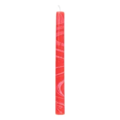 Dinerkaars marble - rood - ø2.15x25 cm