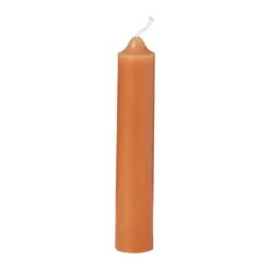 Dinerkaarsjes - set van 3 - oranje - ø2x12 cm