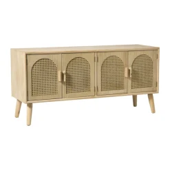 Dressoir Flores met ovalen vlakken - bruin - 55x120x40 cm