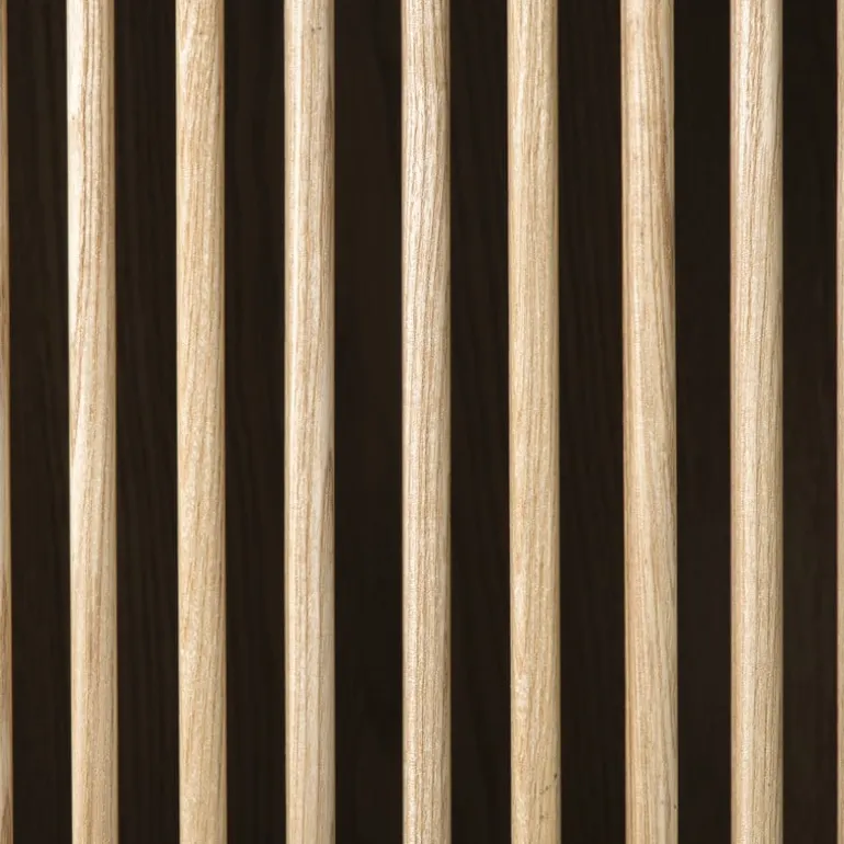 Dressoir Japandi met 2 deuren - bruin - 50x98.5x33 cm