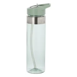 Drinkfles met rietje - groen - 500 ml