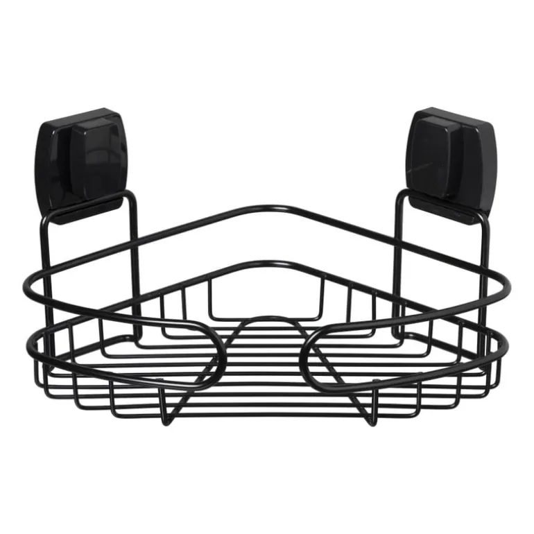 Easy lock doucherekje hoek - zwart - 21.5x21.5x10 cm
