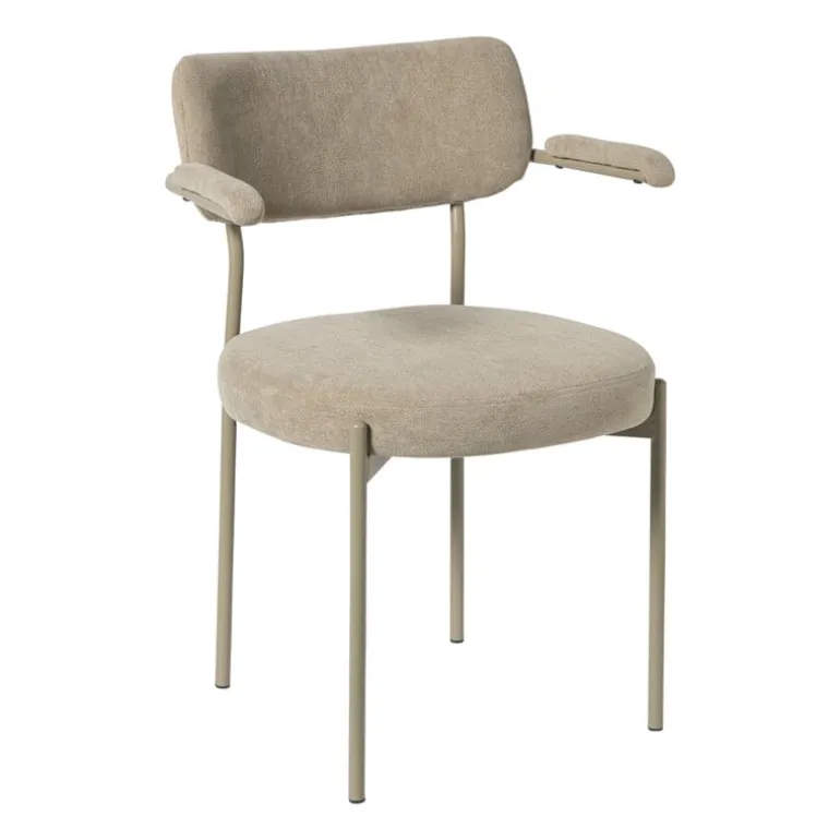 Eetkamerstoel Elvis - beige - 79x57x52 cm