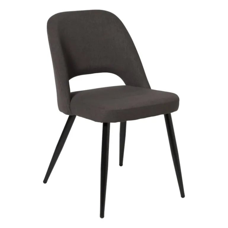 Eetkamerstoel Leonardo - grijs - 82.5x61.5x48.5 cm