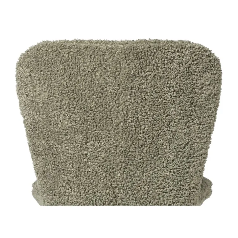 Eetkamerstoel Liz - groen - teddy - 83.5x55x45.4 cm