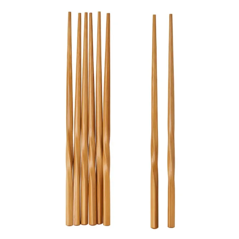 Eetstokjes twist - bamboe - set van 4 paar