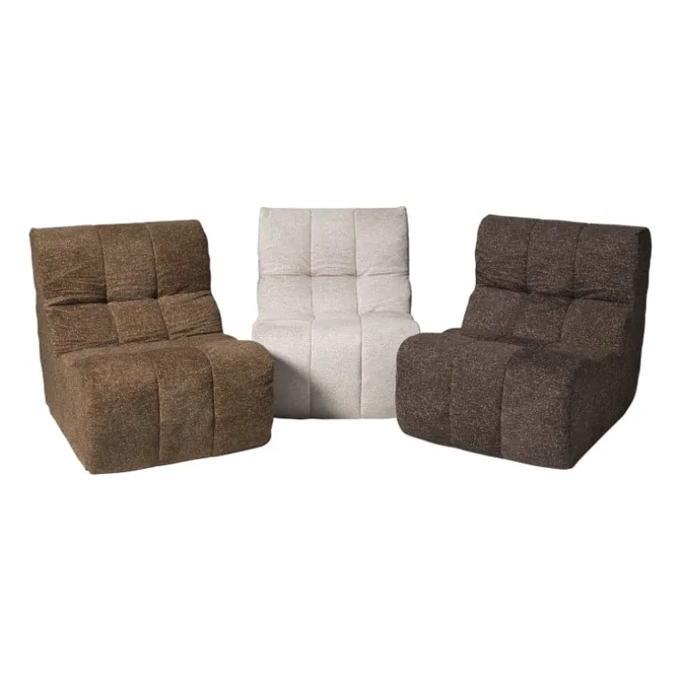 Fauteuil chenille - bruin - 87x72x66 cm