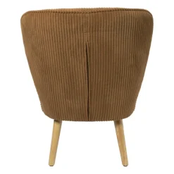Fauteuil Didi corduroy - bruin - 77x60x69 cm