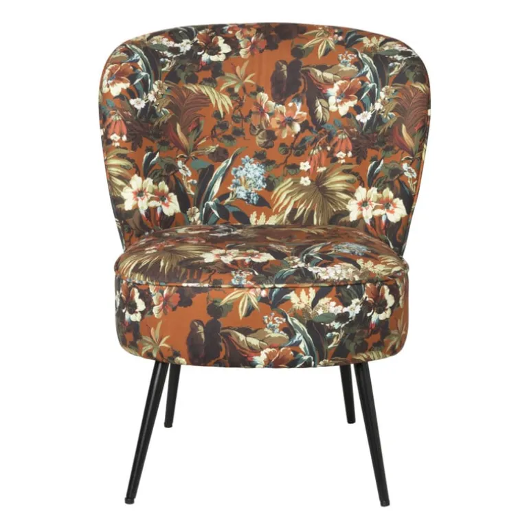 Fauteuil Frida - gebloemd - 77x69x60 cm
