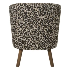 Fauteuil luipaard - bruin - 69x66x56 cm
