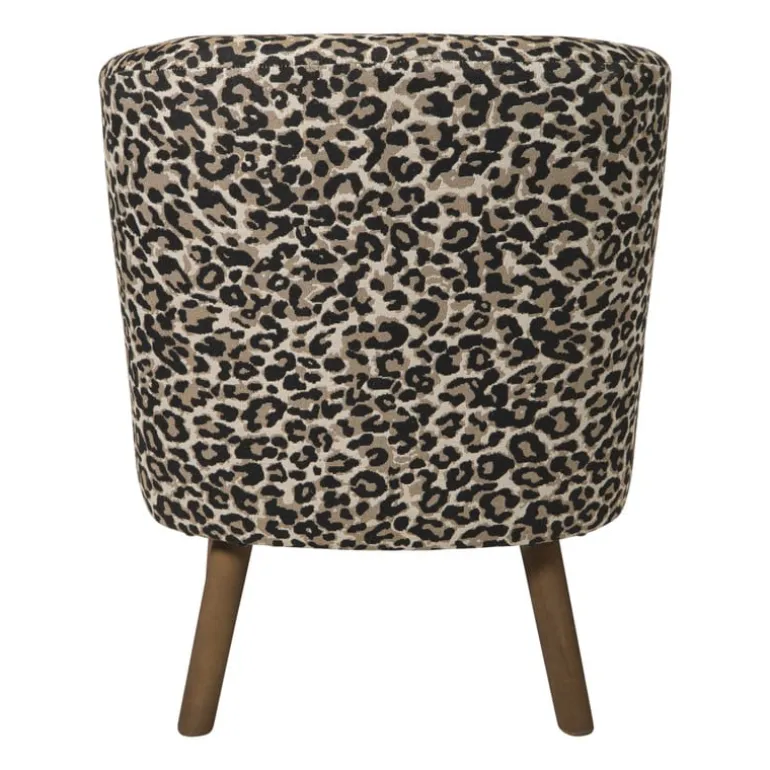 Fauteuil luipaard - bruin - 69x66x56 cm