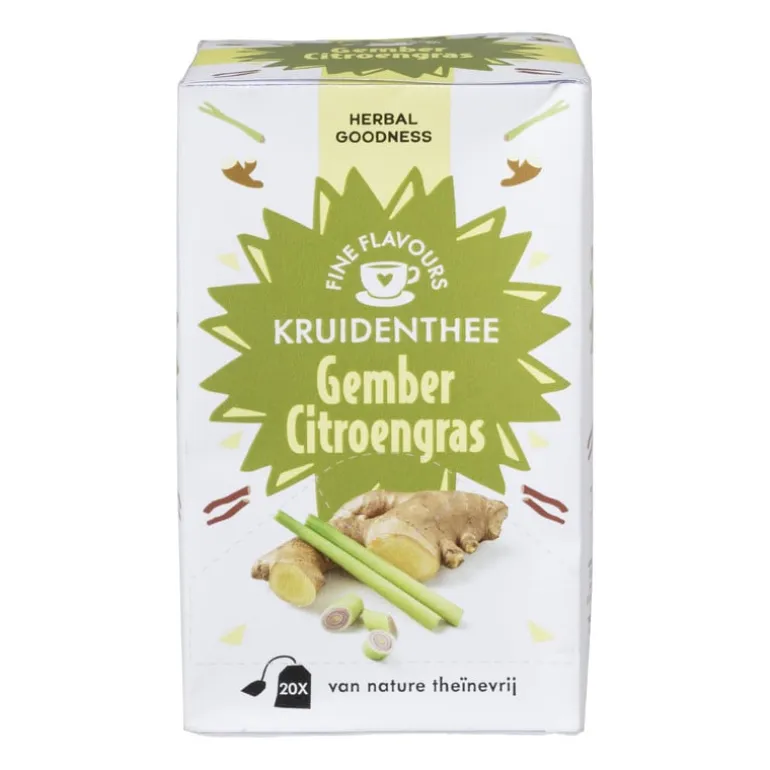 Fine flavours kruidenthee - gember citroengras - 20 zakjes