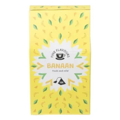 Fine flavours zwarte thee - banaan - 15 piramide zakjes