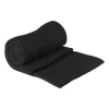 Fleece deken - zwart - 160x130 cm