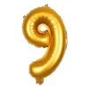 Folieballon XL - cijfer 9 - 60 cm