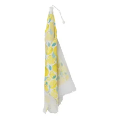 Foodcover citroen - geel/wit - 45x45 cm