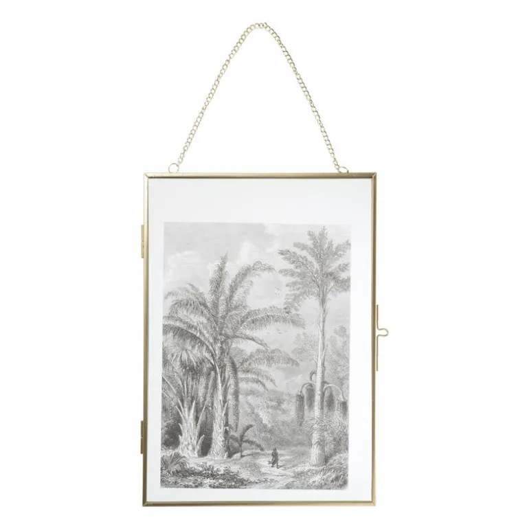 Fotolijst aan ketting staand - goud - 21x30 cm