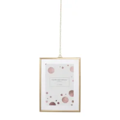Fotolijst met ketting - 20x15x1 cm - goudkleurig