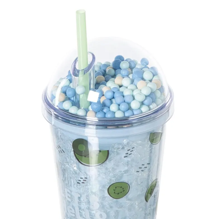 Funny beker kiwi - blauw - 450 ml
