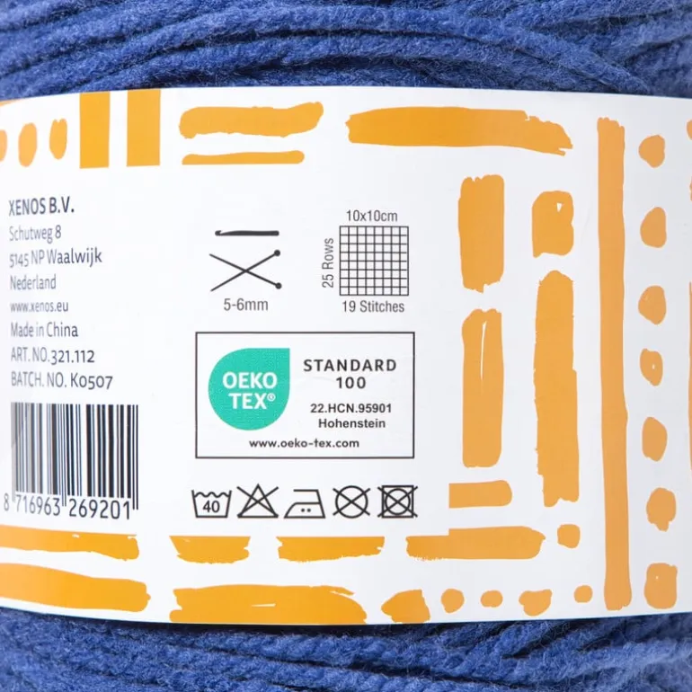 Garen cakemix - blauw - 100 gram - 160 meter