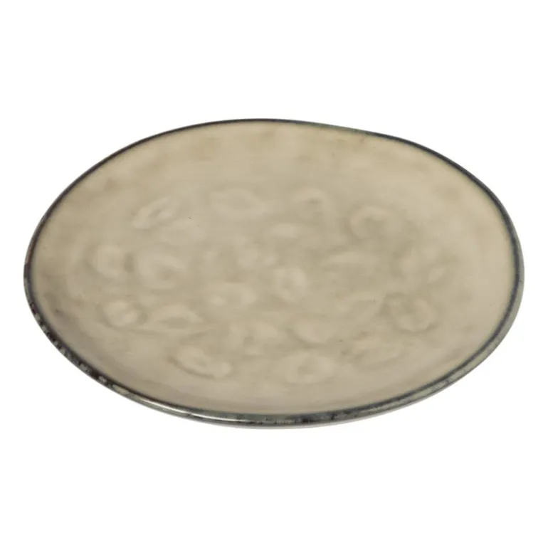 Gebaksbordje Toscane - beige - ø15.5 cm