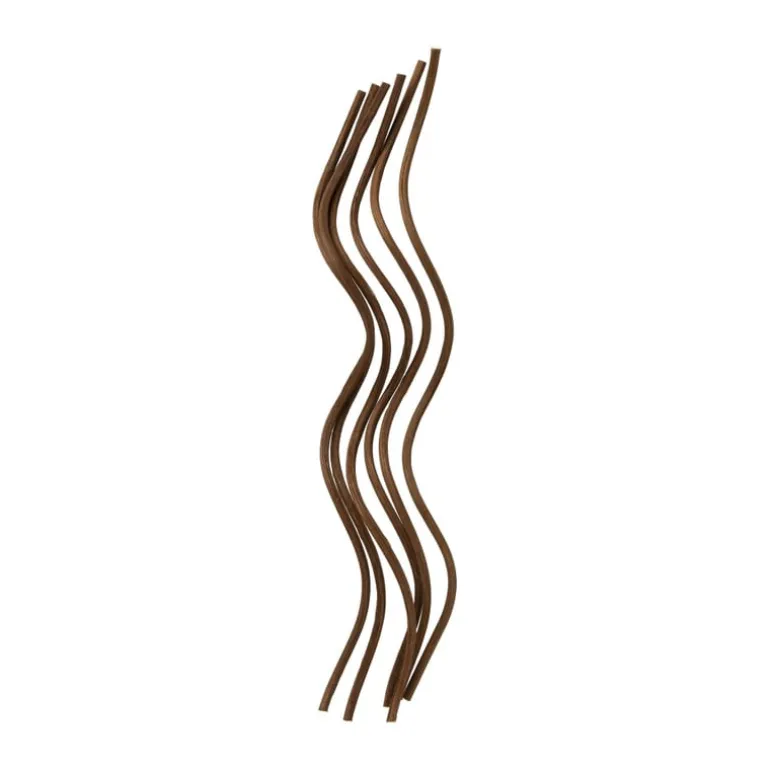 Geurstokjes swirl - bruin - set van 6