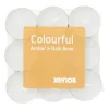 Geurwaxinelichten colourful - set van 18